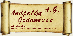 Anđelka Grdanović vizit kartica